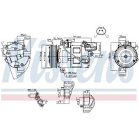 Kompressor Klimaanlage Klimakompressor Passend FüR BMW 1Er E87 E81 3Er E90 E91