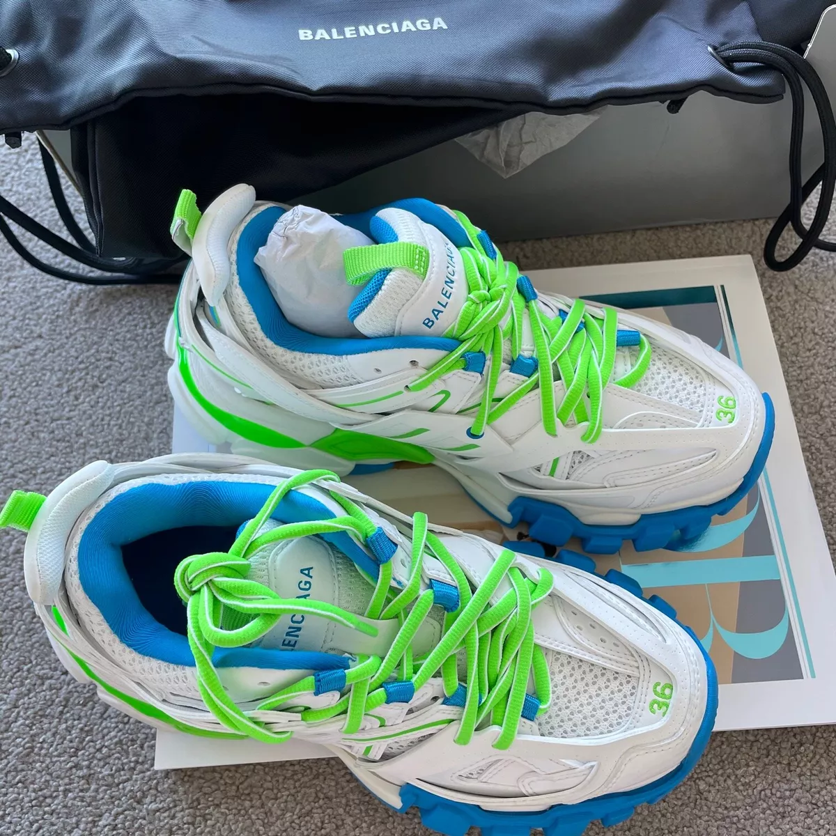 Track shop brand shoes