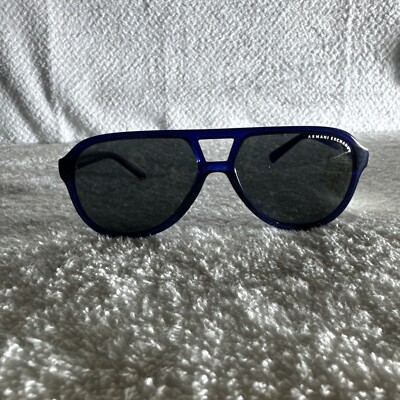 ARMANI EXCHANGE AX 4011 CLEAR BLUE SUNGLASSES 59-14