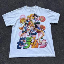 90s Sailor Moon Anime Shirt Rare Design White Unisex Shirt Men Women WA0208