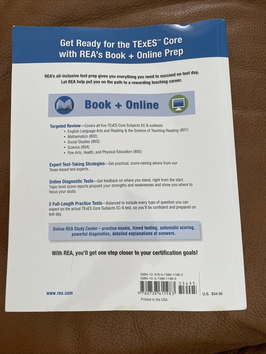 REA TExES Teacher Certification Test Prep Core Subjects EC-6 (291 