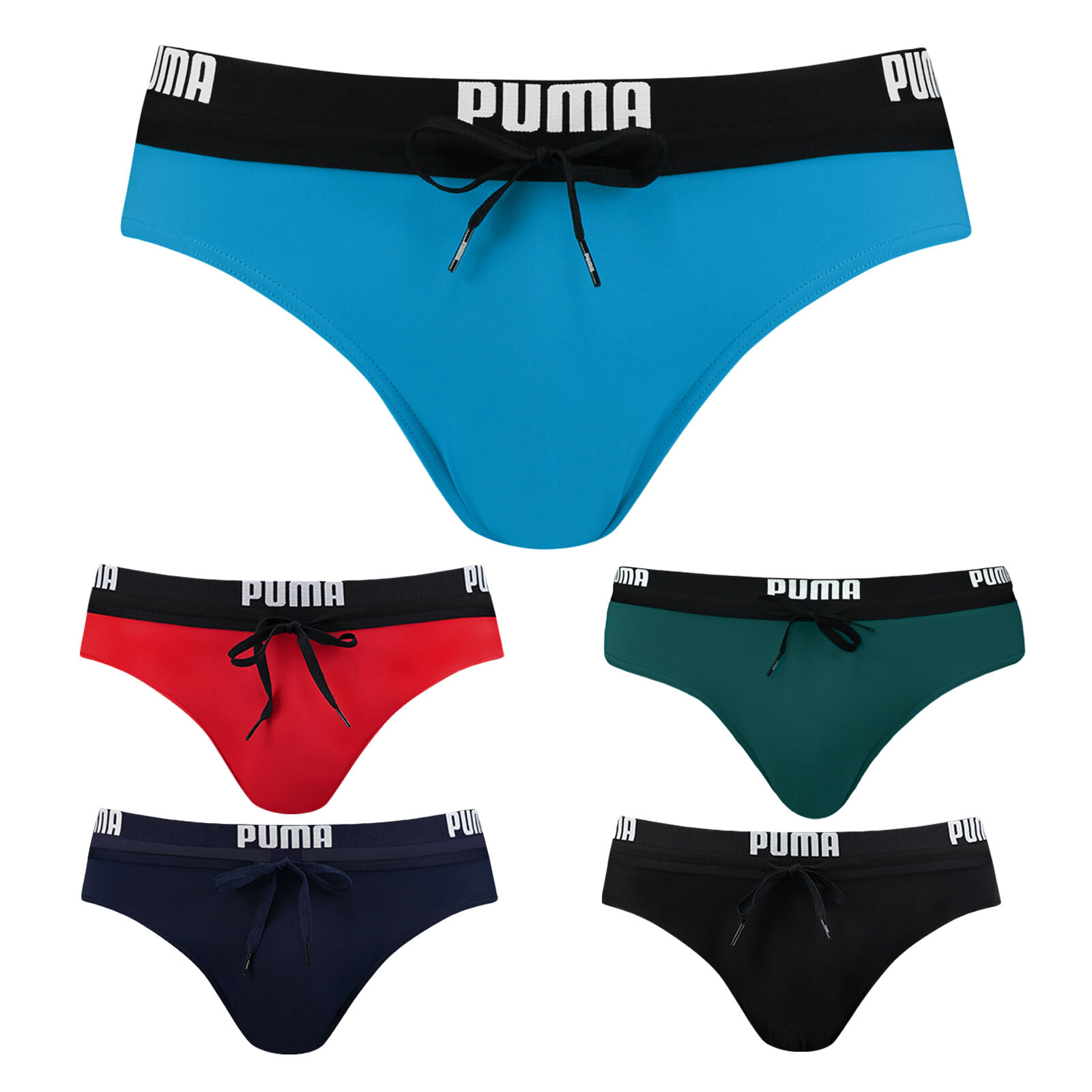 Puma Herren Badehose Badeslip Logo Swim Brief