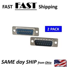 DB15 15 Pin Computer Socket Connector - Solder Type DB15 15pin male plug