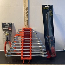 11 Piece Combination Wrench Set, Tool Shop 6” Pliers + Mud Boss Drywall Saw