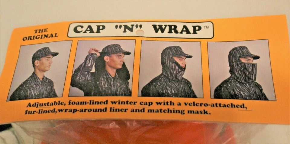 Máscara facial táctica naranja de caza envolvente bufanda calentador de cuello y sombreros ¡¡NUEVA!!! Foto 3 de 3