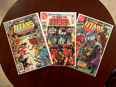 New Teen Titans #12 #21 & #23 (DC 1981-82) 1st Full Blackfire 1st Brother Blood