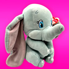 DISNEY DUMBO The ELEPHANT 10" PLUSH TY Sparkle Beanie Buddies Collection Figure