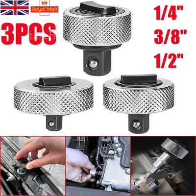VICHIRSKIT 3x Thumb Lever Socket Wrench 1/4 3/8" 1/2" Drive Finger Ratchet Set for Spanners