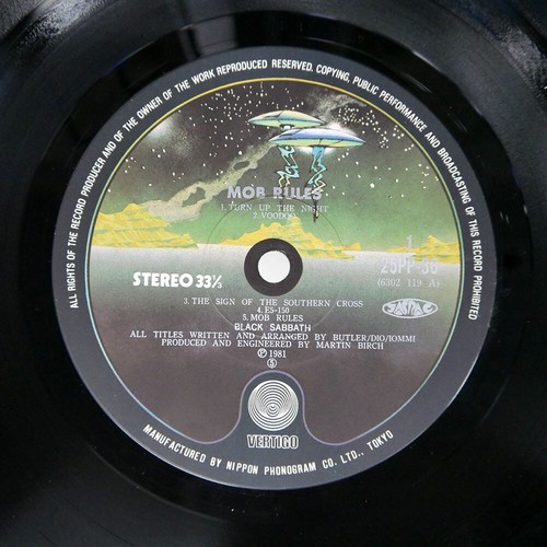 BLACK SABBATH MOB RULES VERTIGO 25PP36 Japan VINYL LP eBay