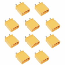 10 x Male XT30UPB Gold Plated Connector 15A Amass