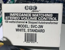 BIC America Impedance Matching Stereo Volume Control