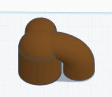 3-D Printed Radial arm saw Dust Elbow - For Dewalt GWI Model