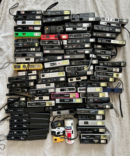 JOB SET Vintage 110 Film Point and Shoot Kompaktkameras UNGETESTET