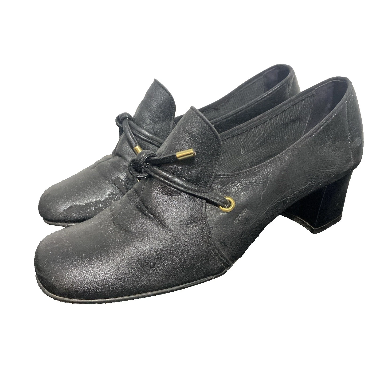 Tacones Cuero Sintético Zapatos vintage 1960s para Mujer