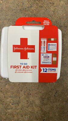 johnson johnson To Go  First Aid Kit for (Purse, Backpack, Luggage and Gym Bag)
