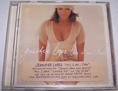 Jennifer Lopez This Is Me... Then CD 2002 Epic case cracked Hype Sticker