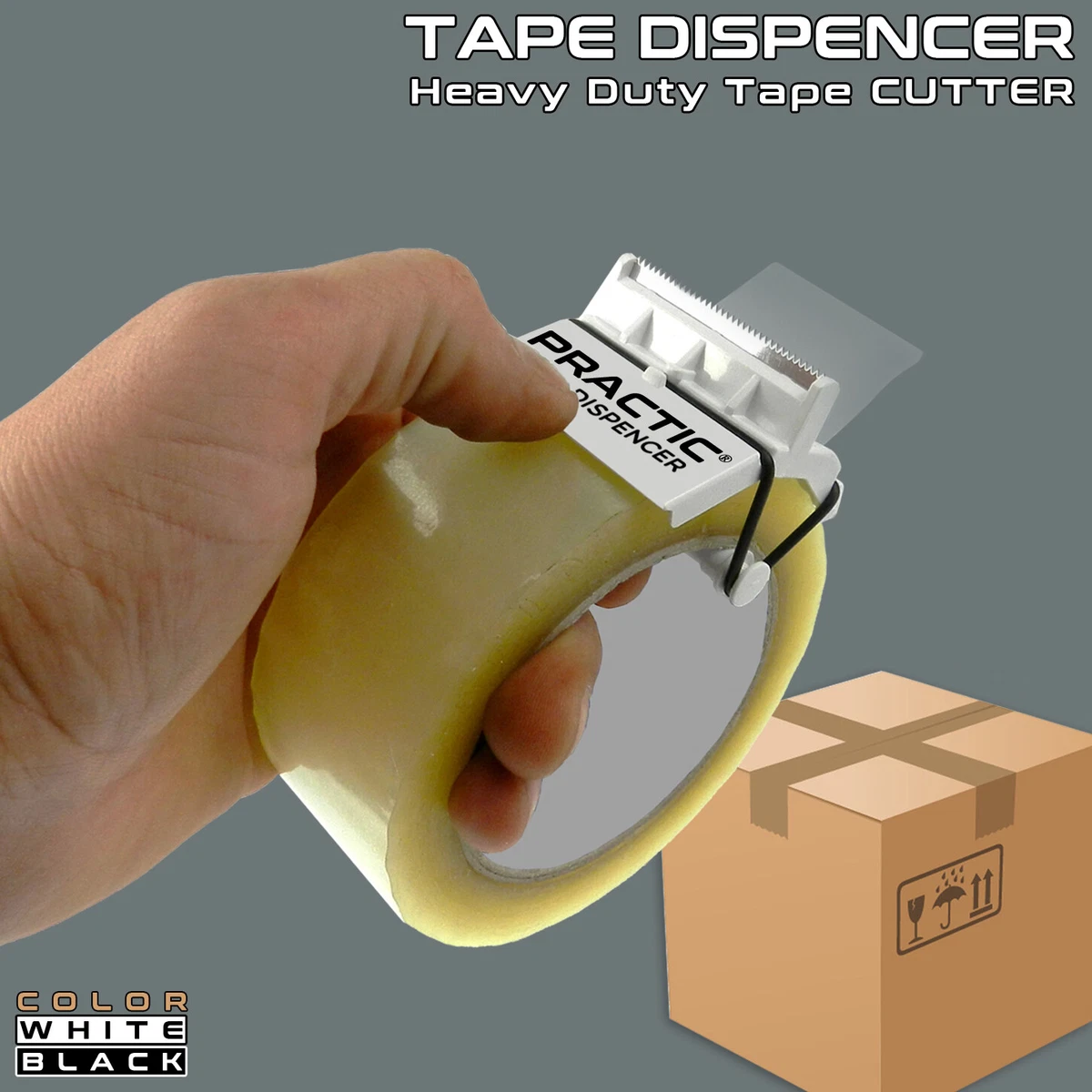 HEAVY DUTY BOX PACKING PACKAGING TAPE GUN DISPENSER CUTTER SELLOTAPE 48/50  mm