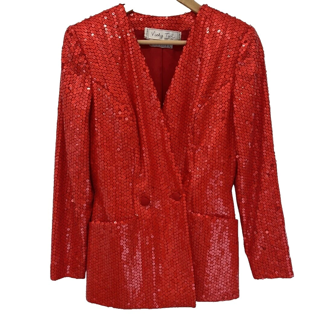 Trajes Vintage de lentejuelas de tamaño regular, juegos y Suit Separates para Mujeres