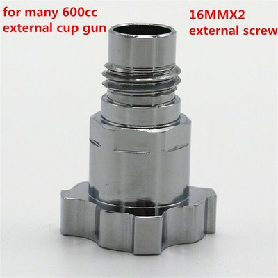 1PCS Universal Silver M16*2mm External Thread Connector For Spray Gun Adpater