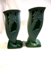 2-1952 Roseville Silhouette Blue Vases 784-8