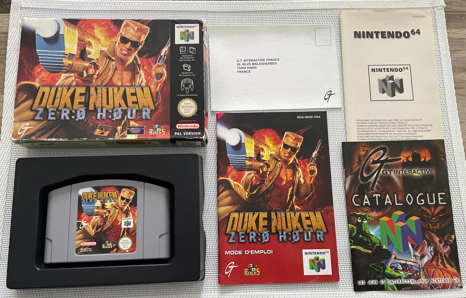 DUKE NUKEM ZERO HOUR  - Jeu Nintendo 64 N64 - Complet PAL EUR - Très Bon État