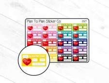 2527 Blood Pressure Tracker Planner Stickers.