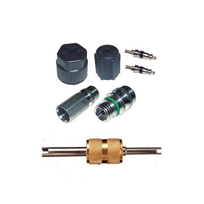 A/C AC System Valve Core and Cap + Schrader Remover Kit  MT2907