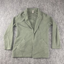 Matty M Blazer Jacket Womens Large Knit Open Front Cardigan Casual Lightweight