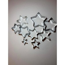 Metal Star Cookie Cutters  - Lot of 9 Various...