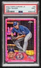2023 Chrome Logofractor Edition Pink Refractor /199 Corey Seager PSA 9 MINT 0s2w
