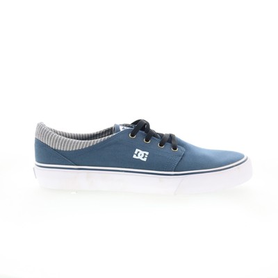 DC Trase TX SE ADYS300123 Mens Blue Canvas Skate Inspired Sneakers Shoes 12