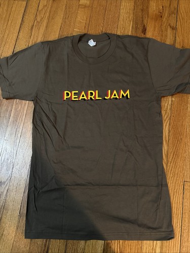 Pearl Jam 2016 North America Tour T-Shirt Medium Olive Green American Apparel