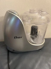 Oster Mini Food Chopper 2 Speed 3 Cups Silver With Chrome Tested Works Appliance