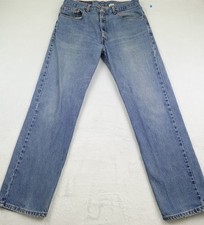 Vintage Levis 505 Jeans Mens 34x30 Regular Fit Straight Leg Denim Classic
