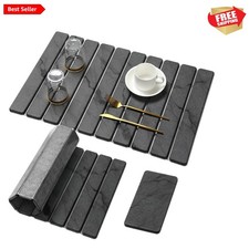 Large Stone Dish Drying Mat for Kitchen Counter,2 PCS Quick Dry Stone Dishes ...