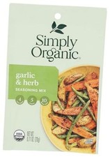 Garlic and Herb Vegetable Seasoning Mix, Certified Organic, Vegan, Kosher