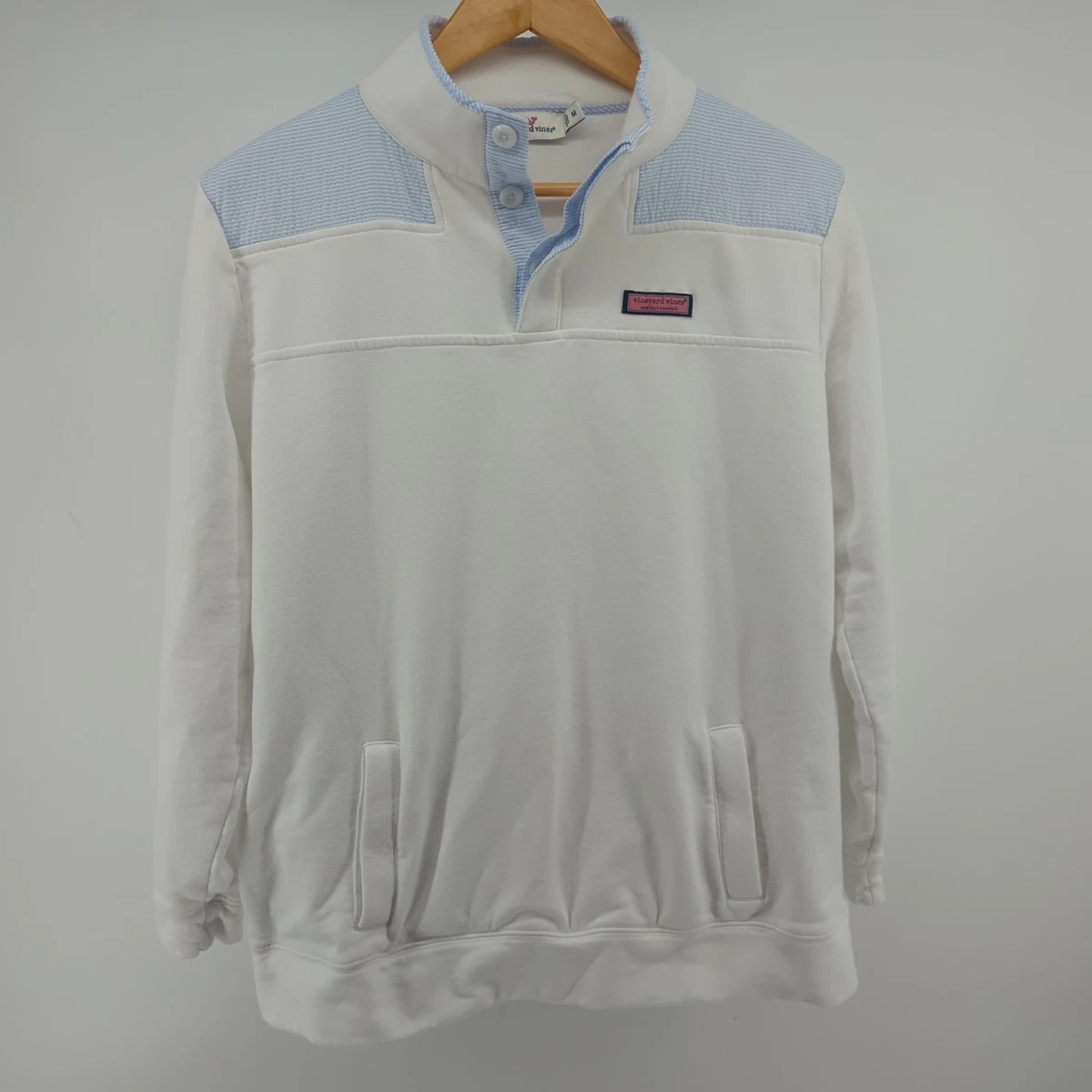 Vineyard Vines T- Shirt Vintage à Manches Longues avec Poche