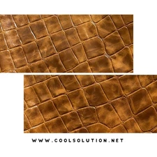 Embossed Leather Trex Saddle, Leather Sheets for Crafters, Wallets, Upholstery