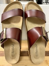 Brown Leather Woman s Sandals Bjorndal Size 11 Excellent Condition