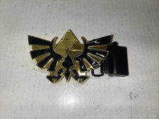 THE LEGEND OF ZELDA Black and Gold Triforce 2014 Nintendo gamers BELT BUCKLE