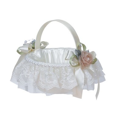 Dekorativer Korb Blumenmädchen Blumenmädchen-Accessoires Blumenkorb Für