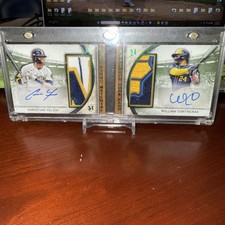 Topps 2025 Museum Dual Jumbo Patch Auto Book 1/1 Yelich Contreras