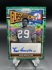2025 Panini Prizm Ken Houston Flashback Auto Green Scope /75 SSP Oilers Legend🔥