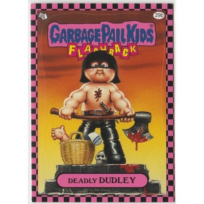 Deadly Dudley #29b Punk Pink Garbage Pail Kids GPK 2010 Flashback Series 1
