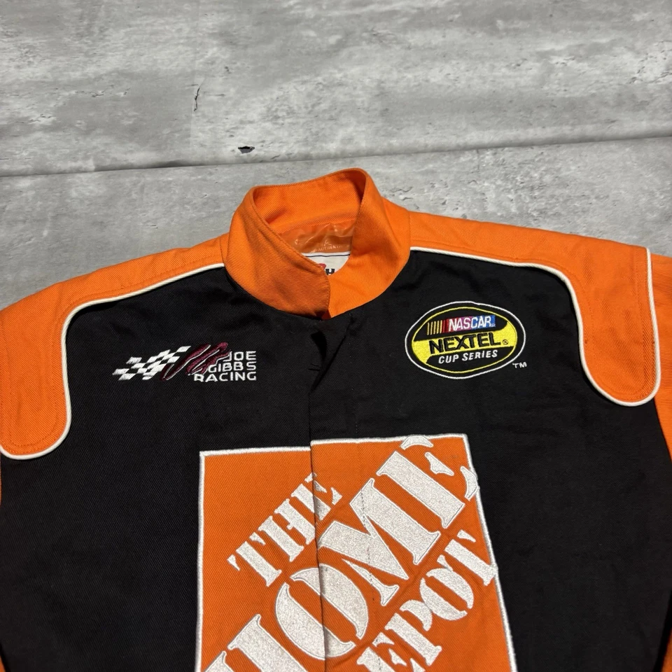 Chaqueta Chase Authentics Nascar para niño grande naranja negra Tony Stewart Home Depot* Foto 2 de 4
