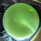 .56" Vintage Jabo Vitro Agate Marble Jade Green White Swirl Player NM — photo 9