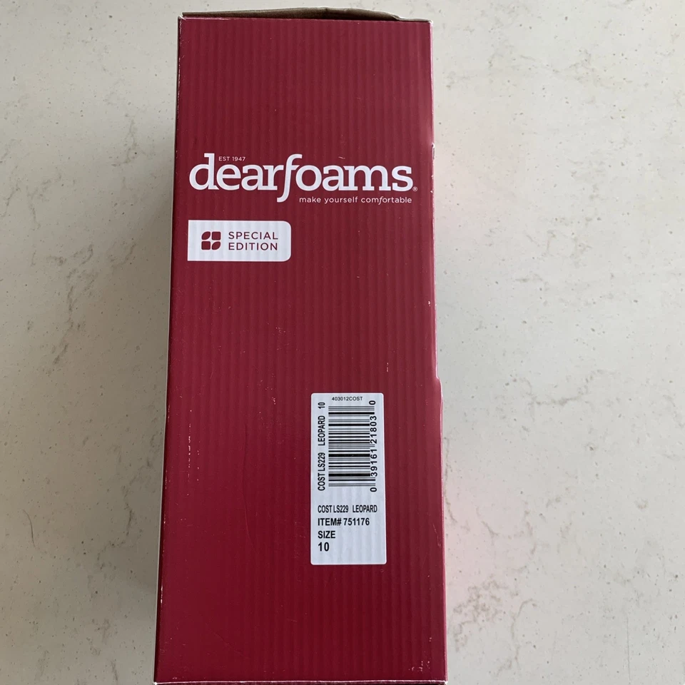 Nuevo en caja Dearfoams Edición Especial Microfibra Gamuza Zueco Espuma con Memoria Zapatillas Talla 10 Foto 4 de 4