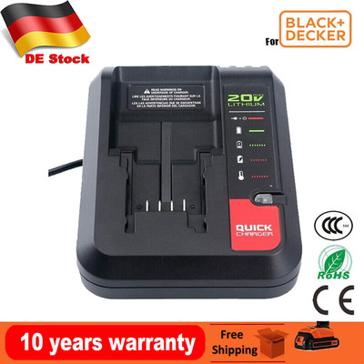 20V Schnell-Ladegerät PCC692L C4052BD für Porter Cable 20 Volt Lithium Akku LB20