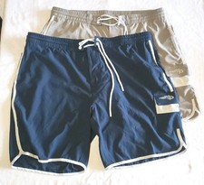 Reel Life Men's Shorts Swim Board Drawstring Pockets 2XL Gray 3XL Blue