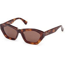 Max Mara Women's Sunglasses Dark Havana Acetate Cat Eye Full Rim MM0169 5452E